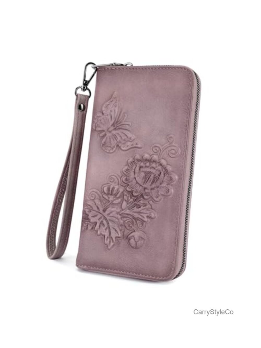 Large Capacity Vegan Leather Wristlet RFID Wallet with 15 Card Slots Fits 6.9"